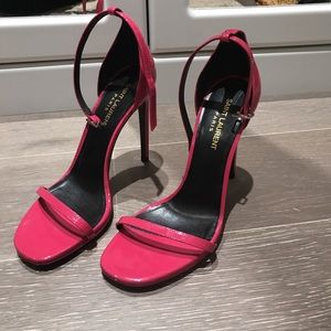 YSL patent leather heels